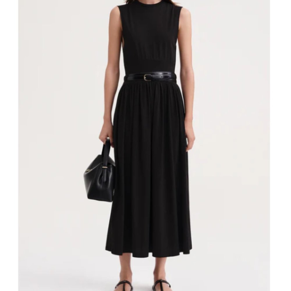 Toteme Black Midi Dress